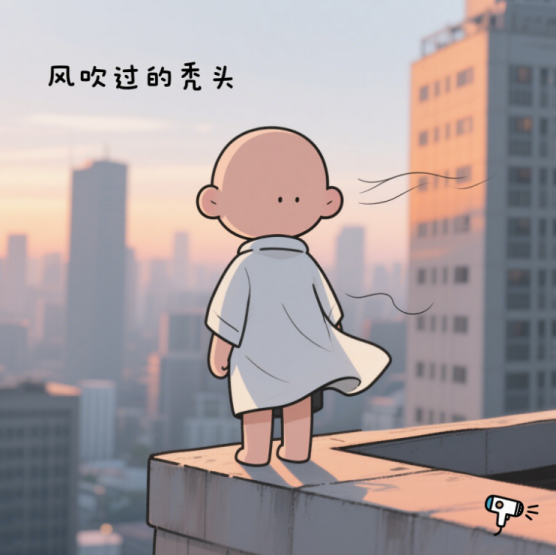 《风吹过的秃头》词：AI&阿星